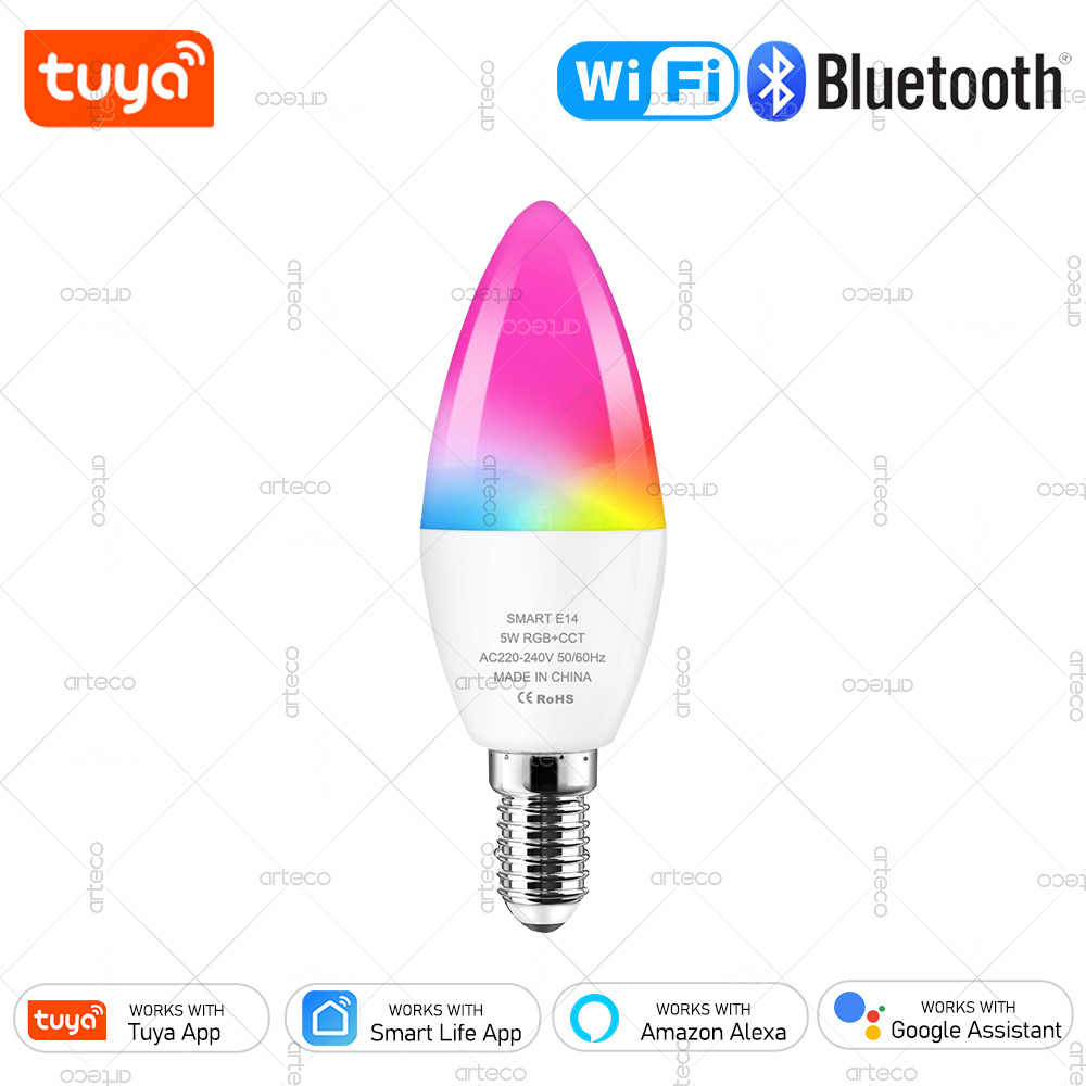Smart Home Design - Tuya E14 Candle Lamp Smart Life