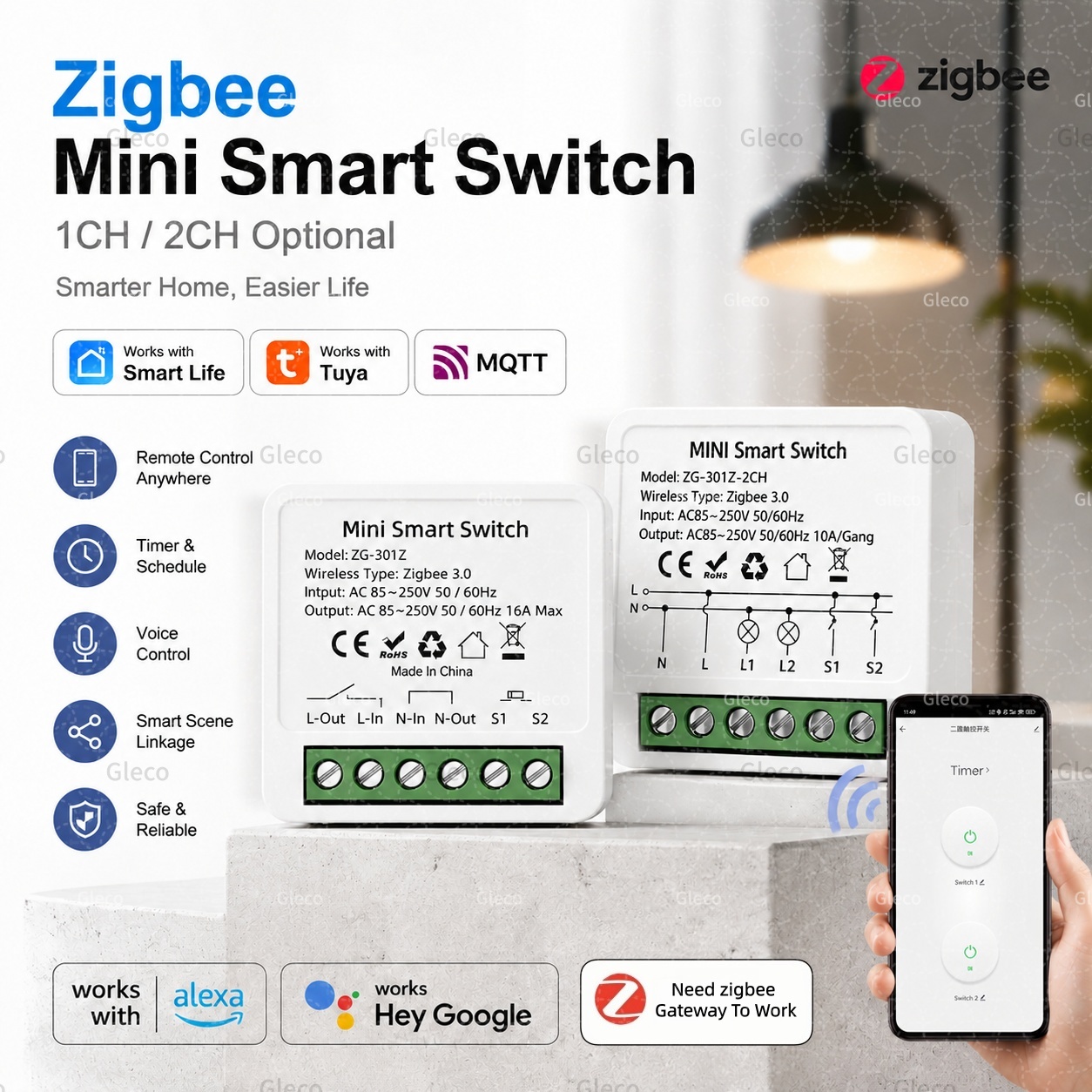 Smart Home Diy - Zigbee Tuya Smart Switch Smart Life
