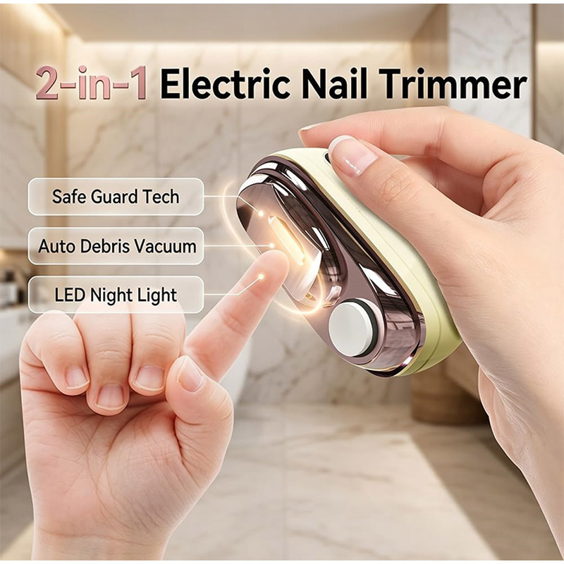 Smart Home Automation - 2-in-1 Smart Electric Nail Clipper &
