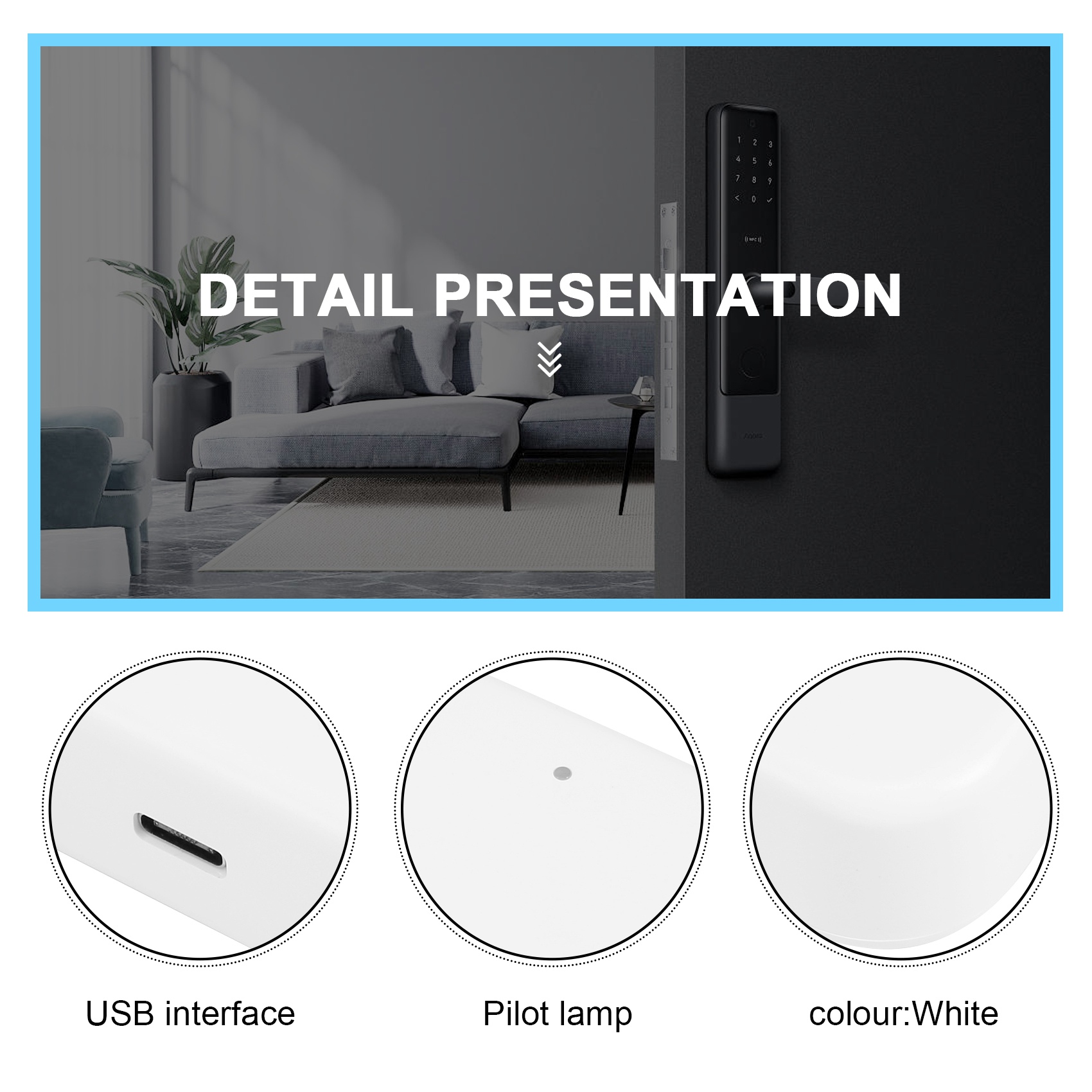 Smart Home Automation - Bluetooth Wifi Gateway Fingerprint Password Smart