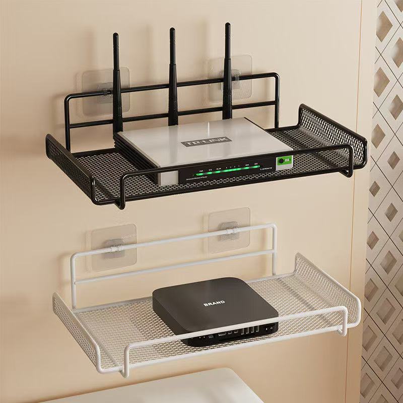 Smart Home Key - Stainless Steel Wall-Mounted Router Shelf No-Drill