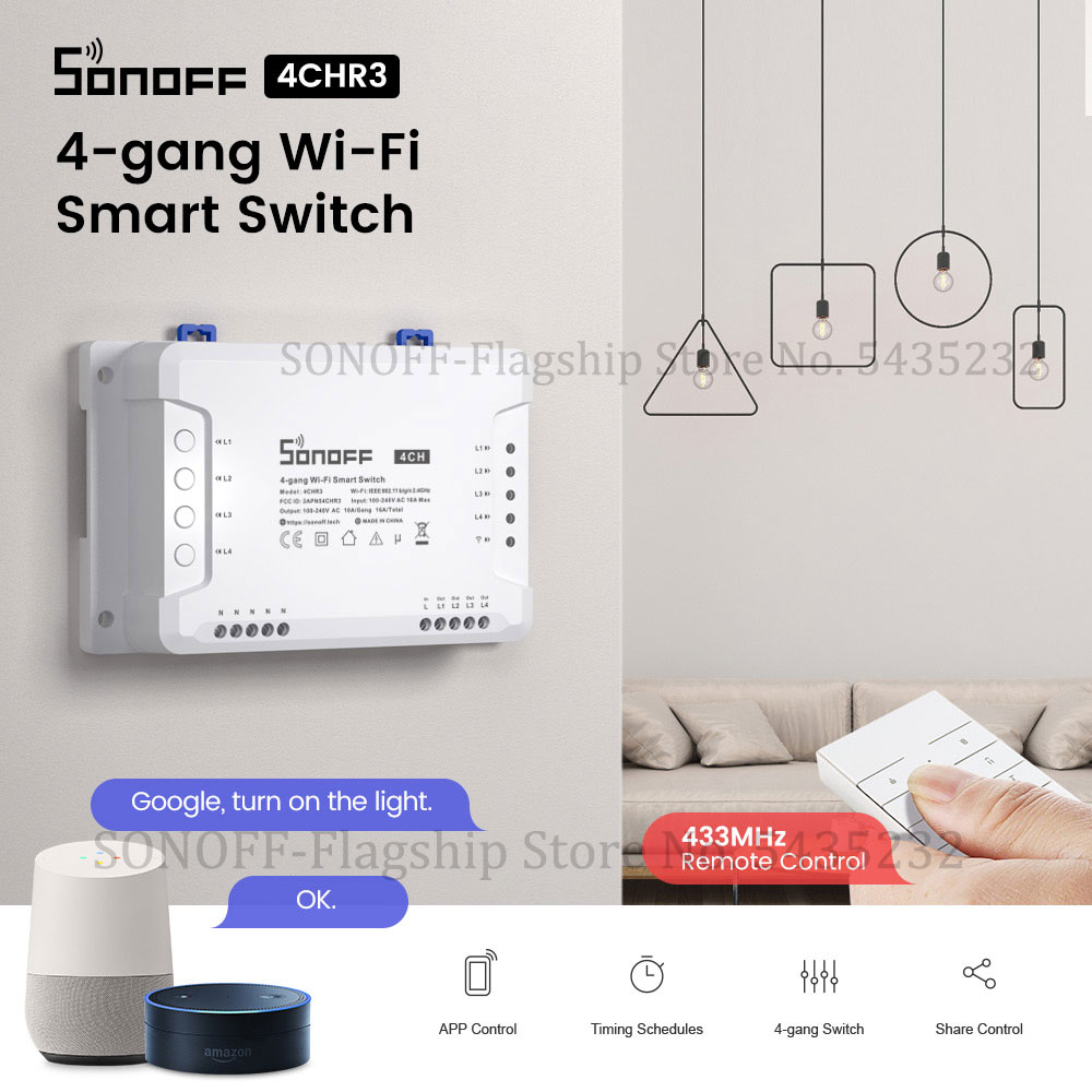 Itead SONOFF 4CH R3 Wifi Wirel - Smart Home Automation review and price