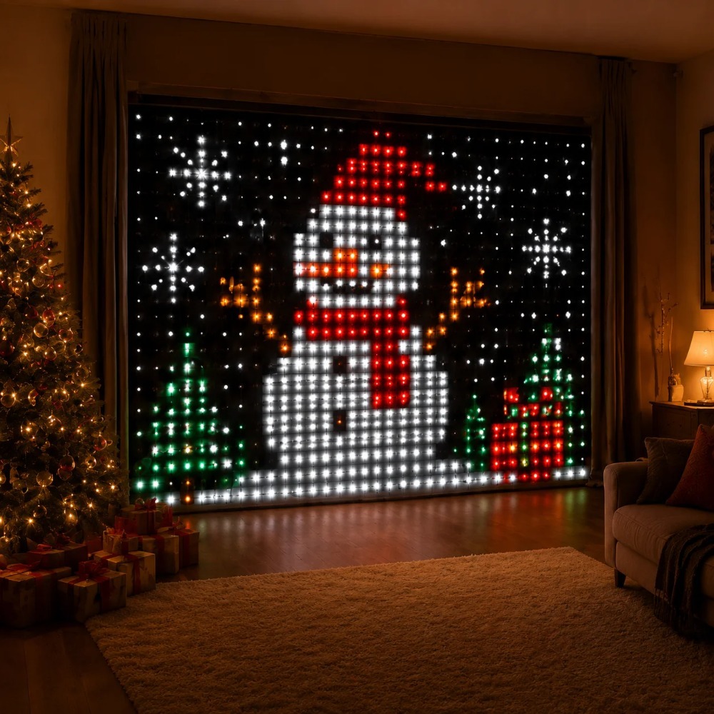 LED Pixel Curtain Lights Bluet - Smart Home Diy review and price