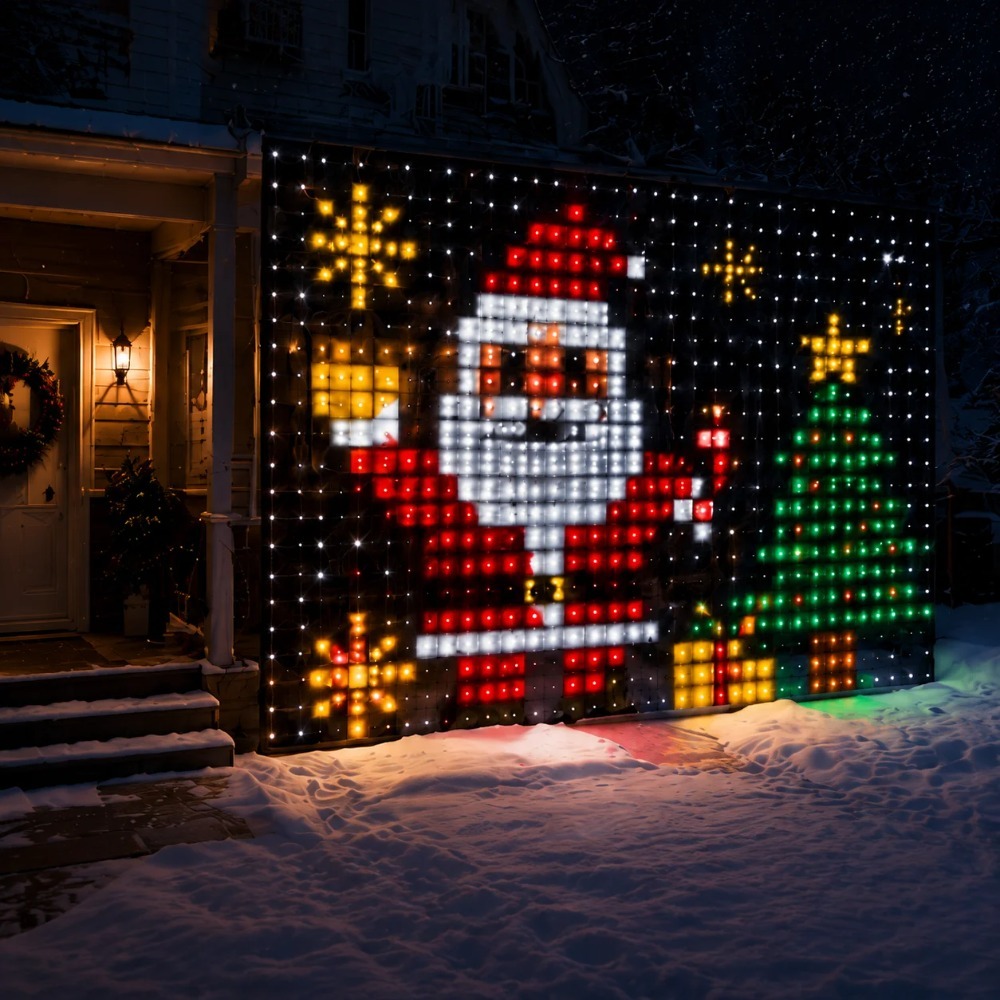 LED Pixel Curtain Lights Bluet - Smart Home Diy review and price