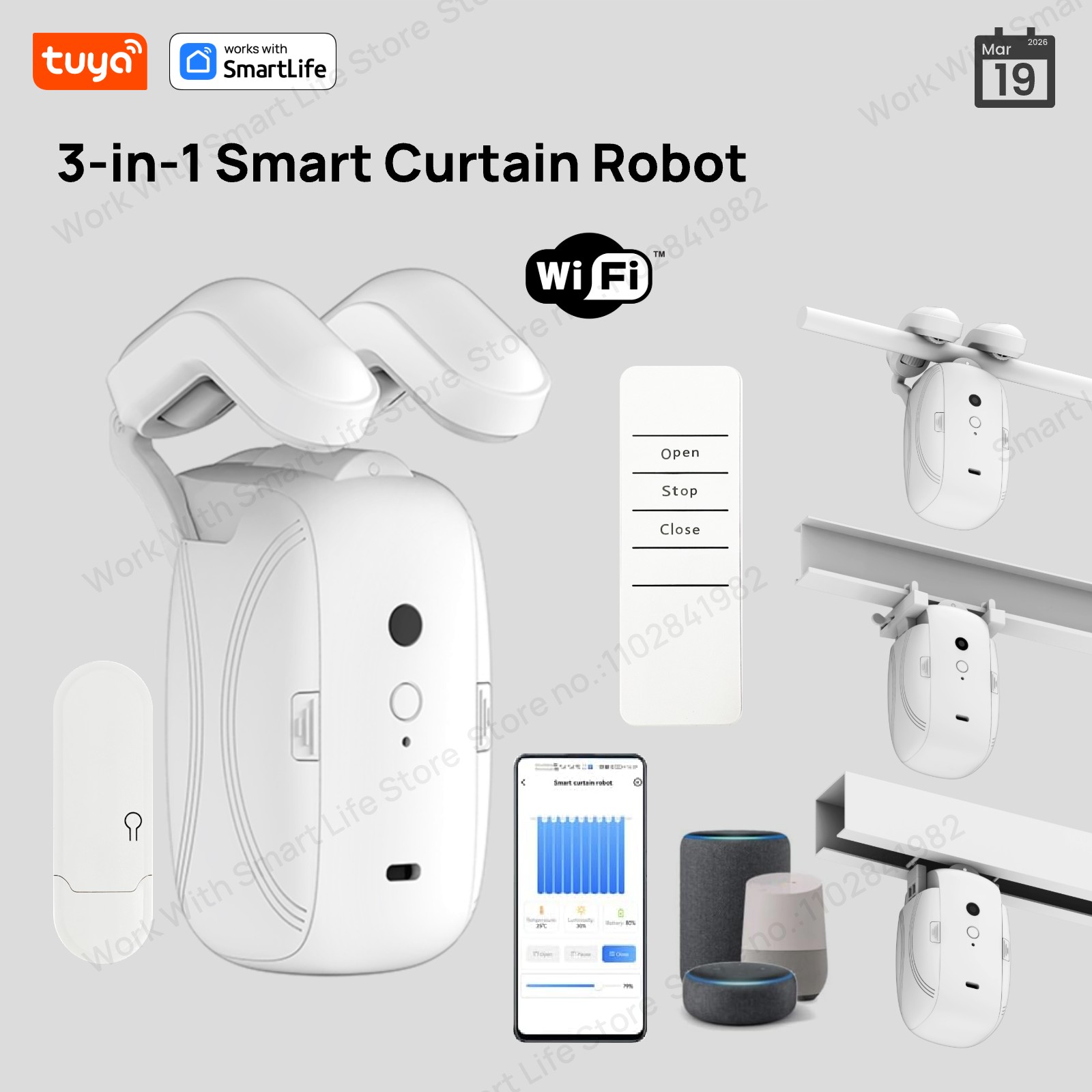 1/2PCS Tuya Smart WiFi Curtain - Smart Home Zentrale review and price