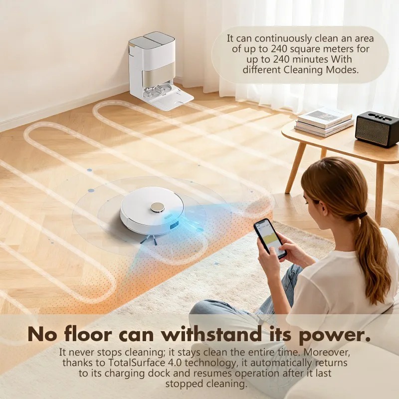 Robotic Vacuum Cleaner, Wet Dr - Smart Home Remote review and price