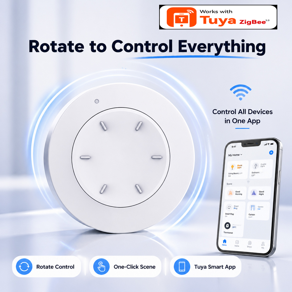 Smart ZigBee Knob Switch Work  - Smart Home Z Wave review and price