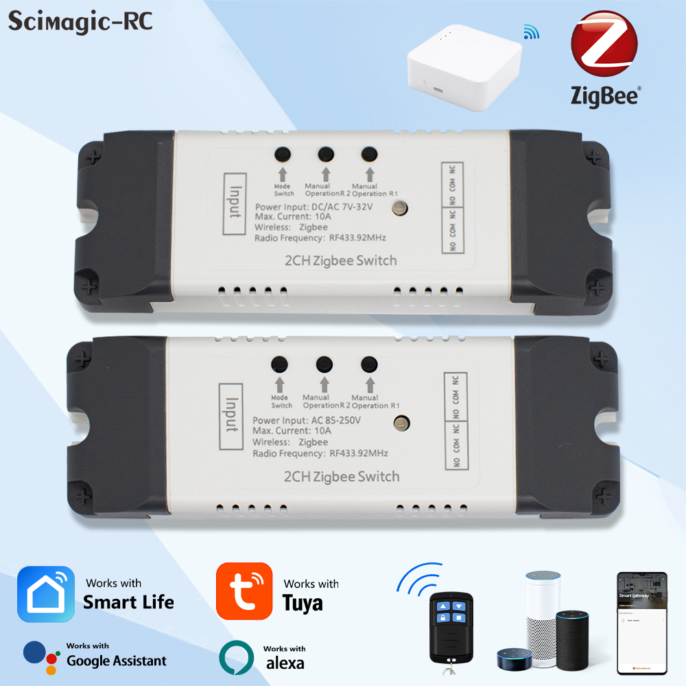Zigbee Smart Switch 2 Channels - Smart Home Z Wave review and price