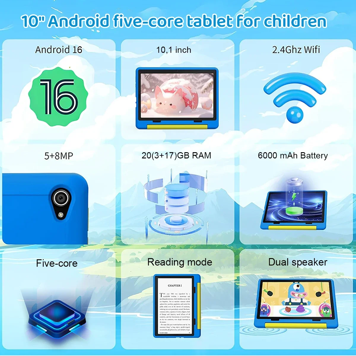 Newest Kid Tablet Android16 Ta - Smart Home For Pc review and price