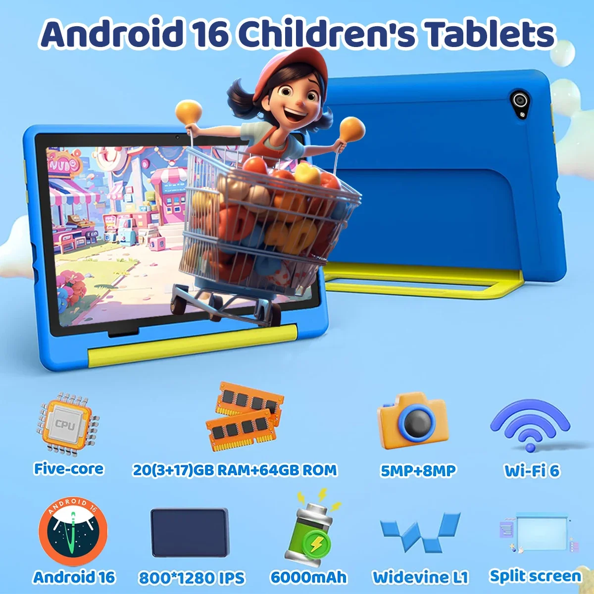Newest Kid Tablet Android16 Ta - Smart Home For Pc review and price