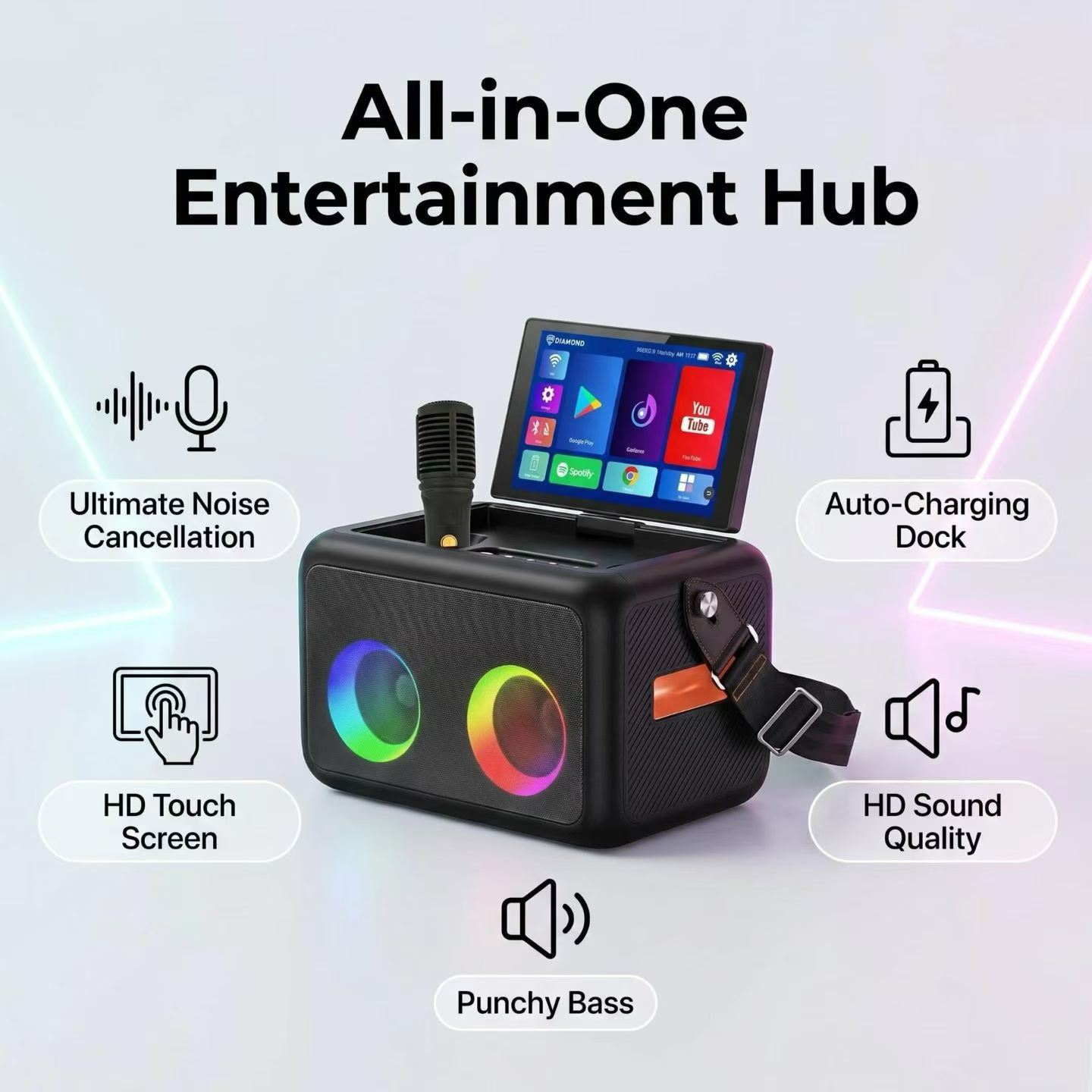 Android Karaoke Machine with T - Smart Home Speaker review and price