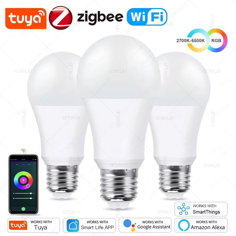 Tuya E27 Zigbee LED Bulbs WiFi - Smart Home Yellow review and price