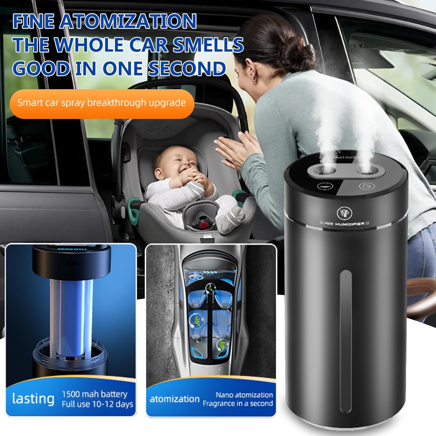 Smart Car Air Freshener,Car Ai - Smart Humidifier review and price