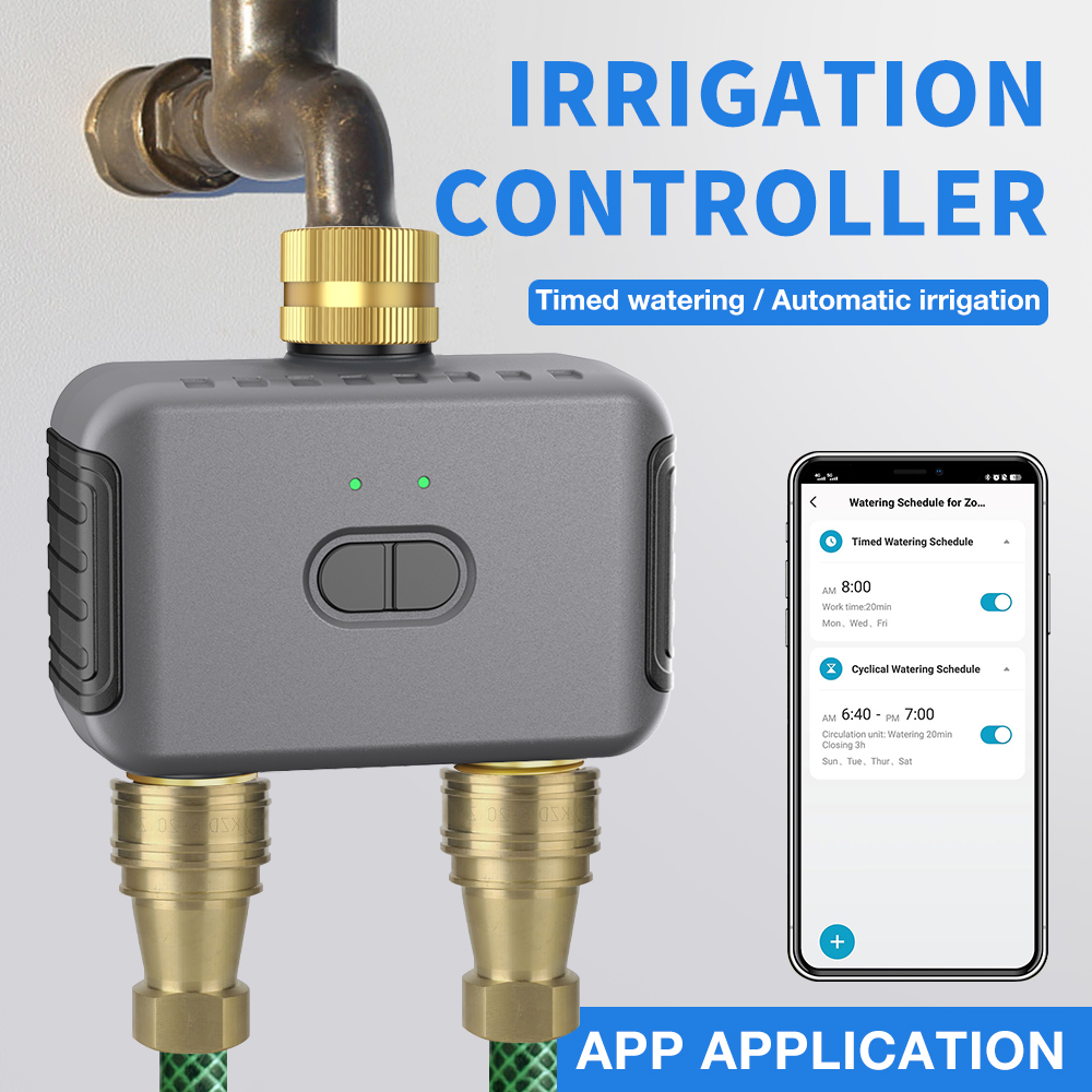 Tuya 2 Zone Watering Timer Gar - Smart Home Automation review and price